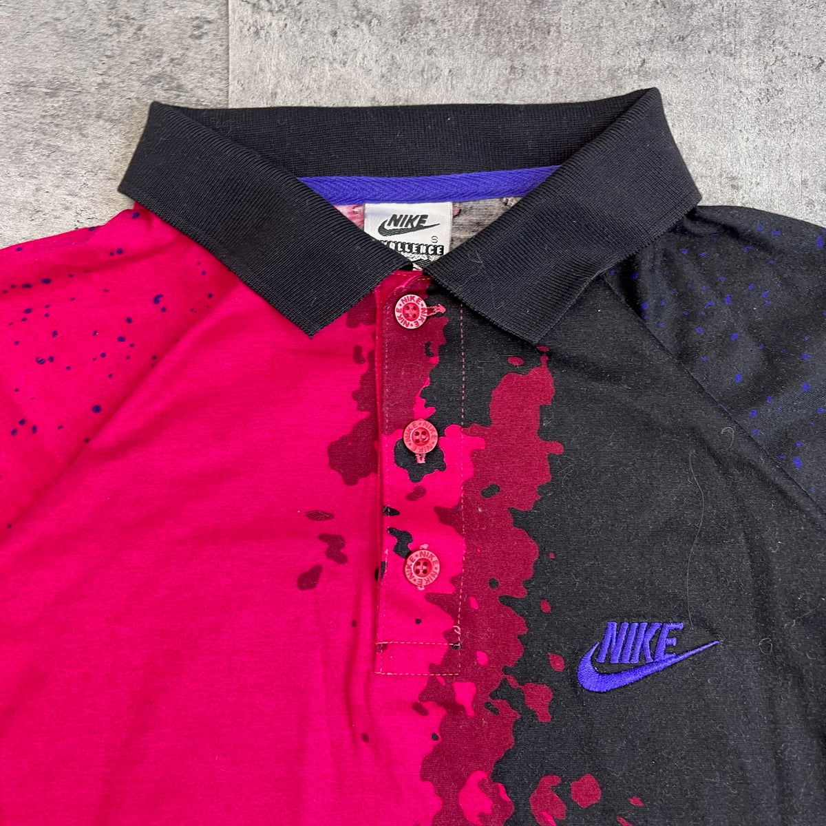 Andre Agassi Court Challenge Vintage 90s Nike Polo Shirt Lava