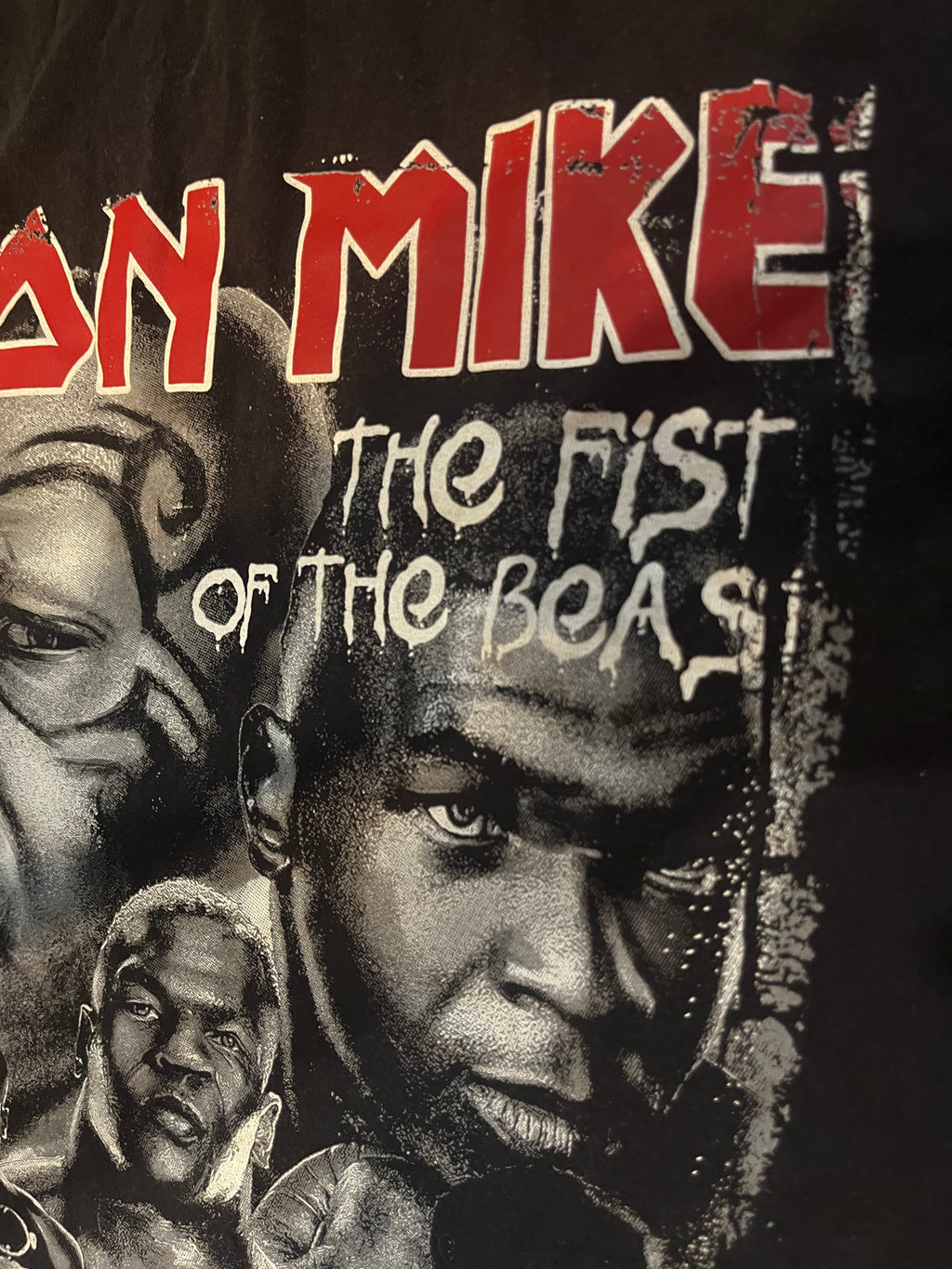 Early 2000s Mike Tyson t-shirt The Fist Of The Beast boxing tee koszulka