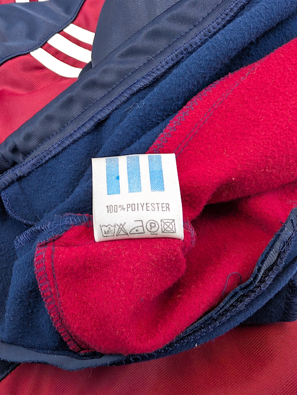 Adidas 90s vintage bluza z kapturem w paski retro oldschool 2000s oversize 2XL