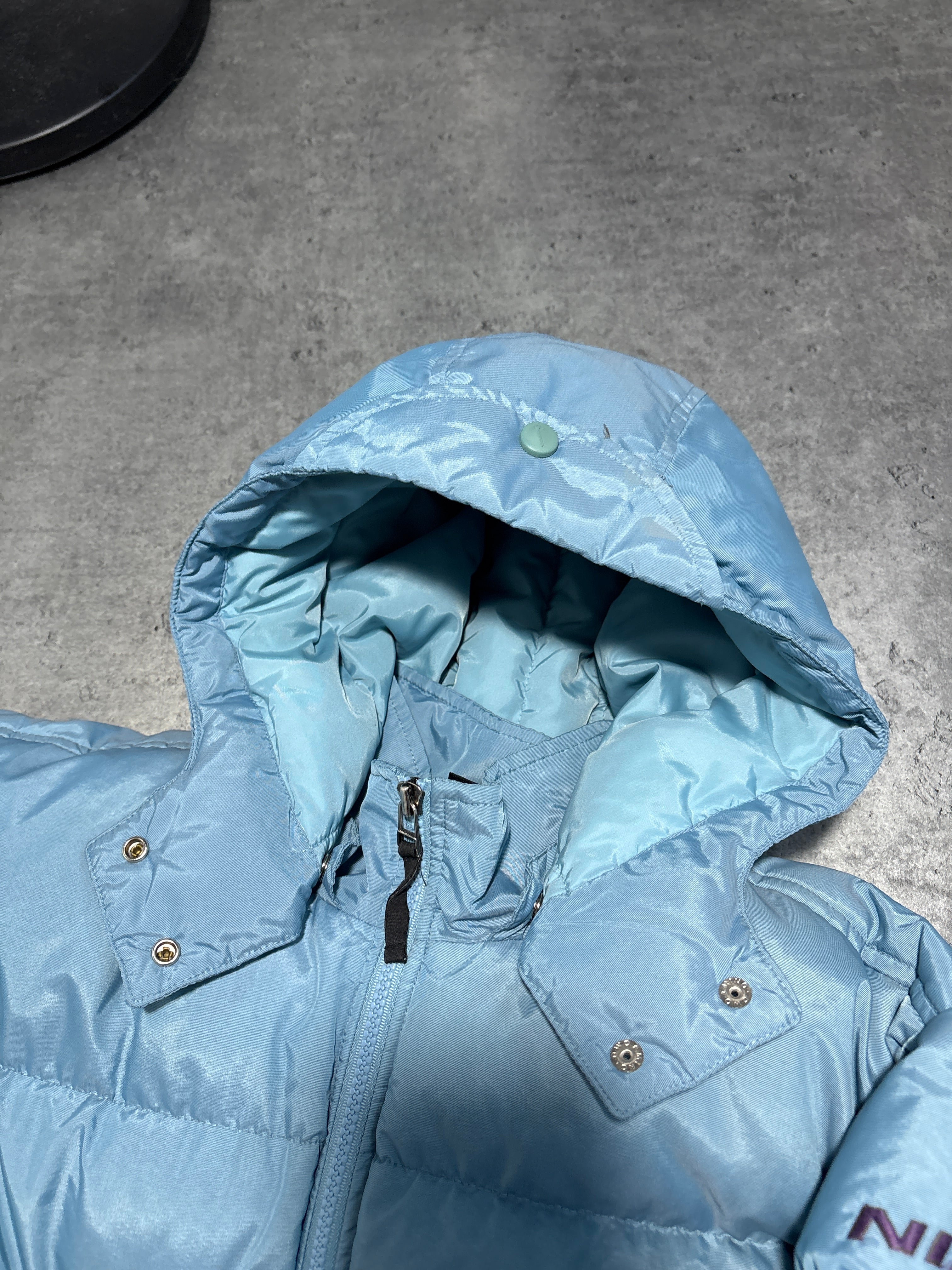 90s NIKE puffer jacket kurtka puchowa baby blue