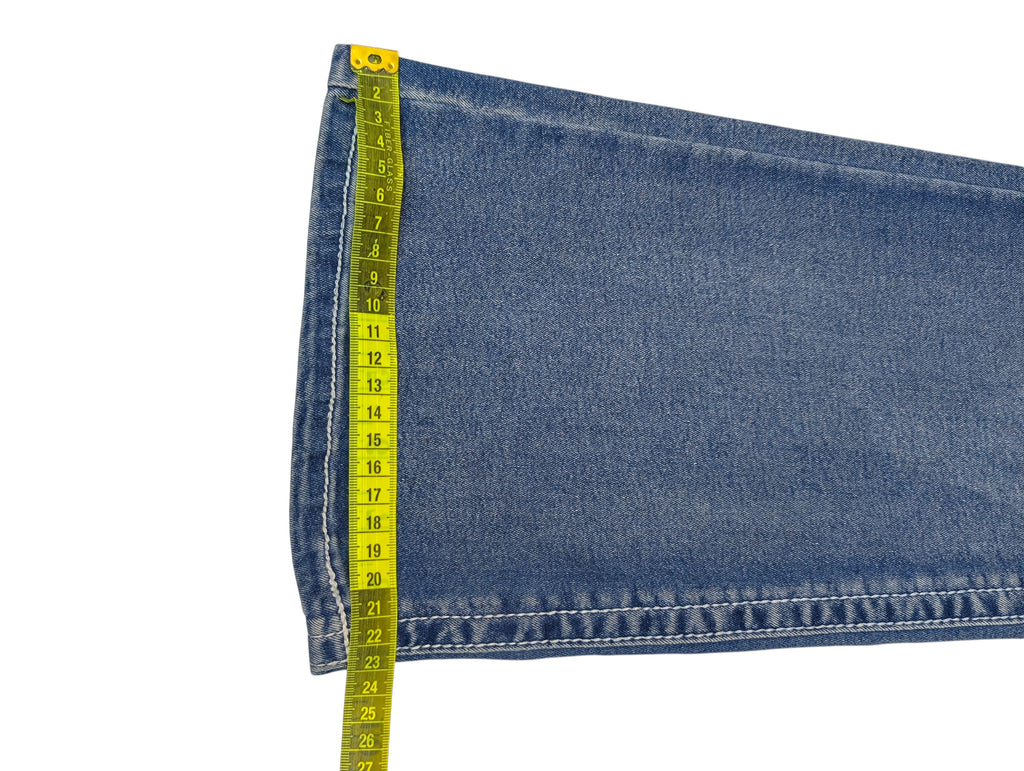 Vintage dzwony spodnie jeansowe flared jeans poszerzane nogawki y2k miss me embroidered hafty