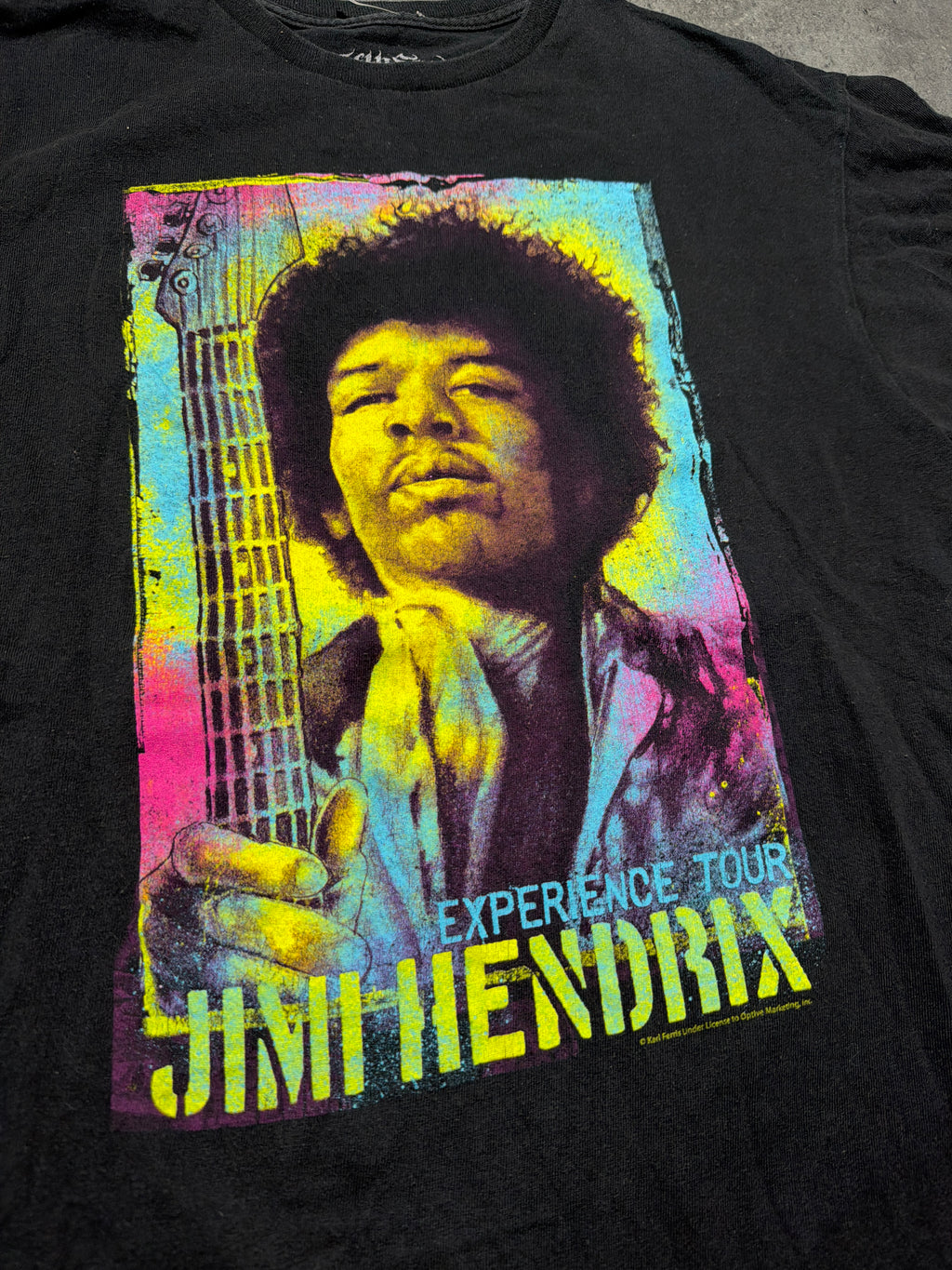 Vintage Jimi Herndrix merch t-shirt fifth sun Karl Ferris Psychedelic Photography Experience Tour