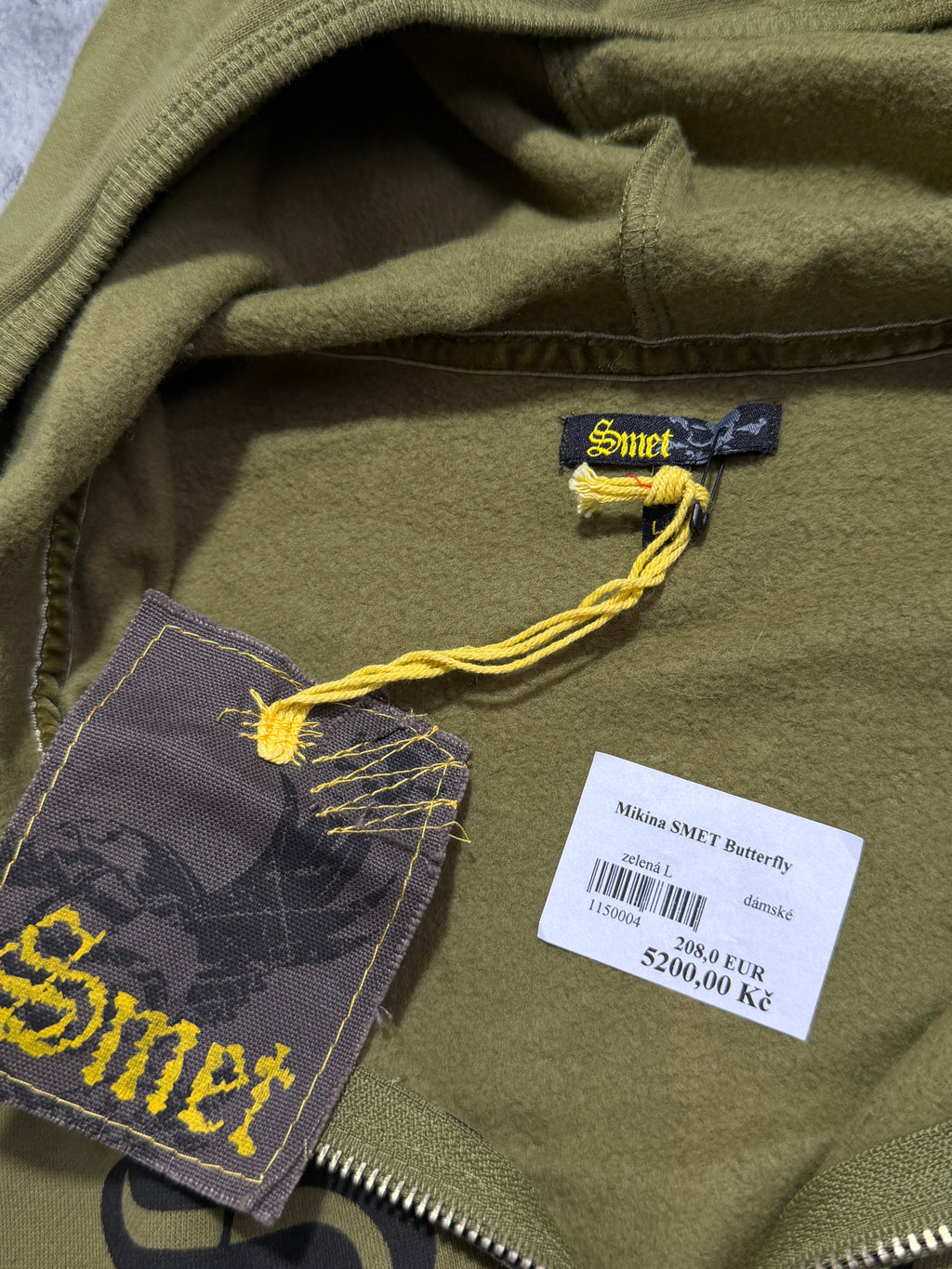 2000s Smet by Christian Audigier zip up skull hoodie swag new