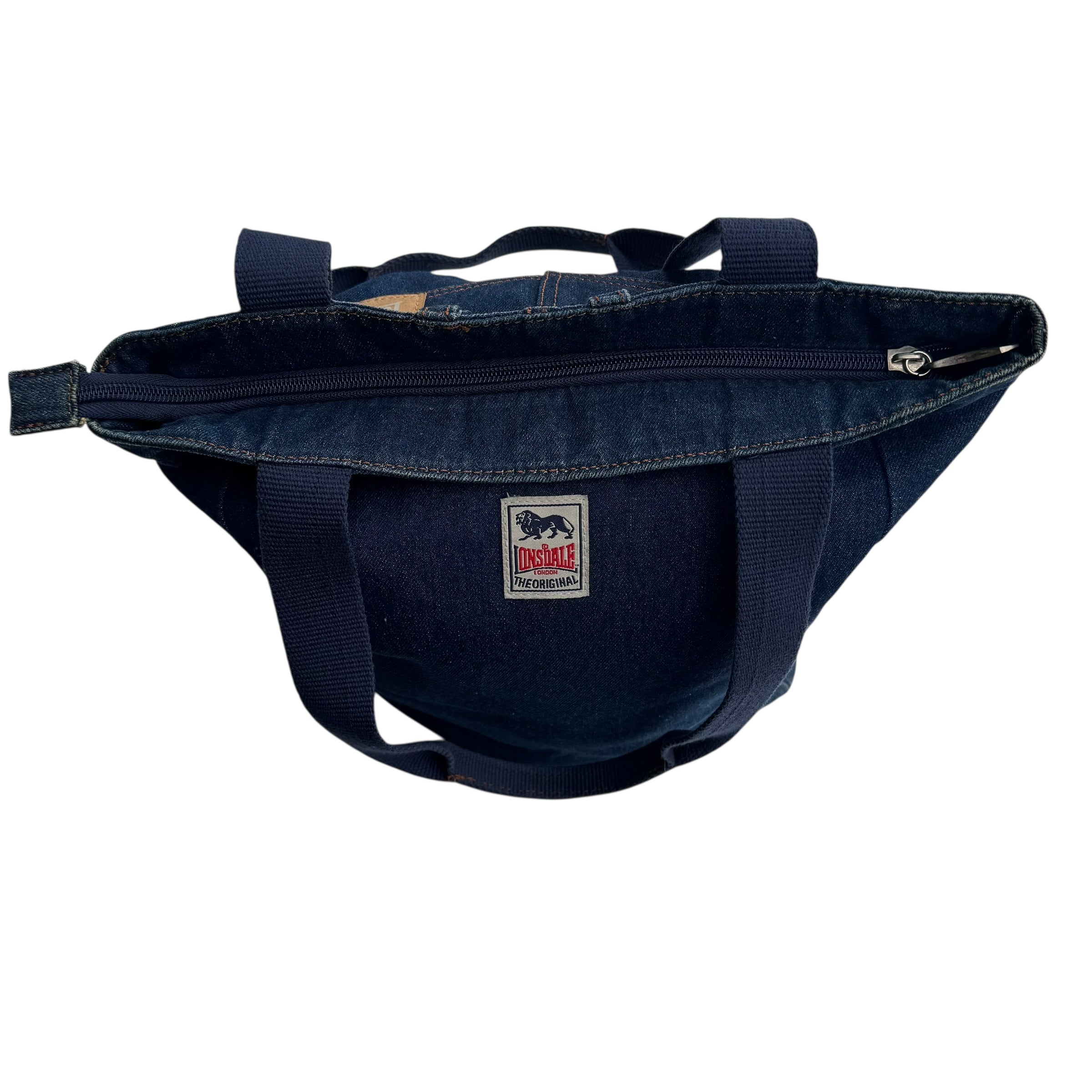 Lonsdale vintage torba jeansowa torebka y2k błyszcząca retro bling Britney Spears