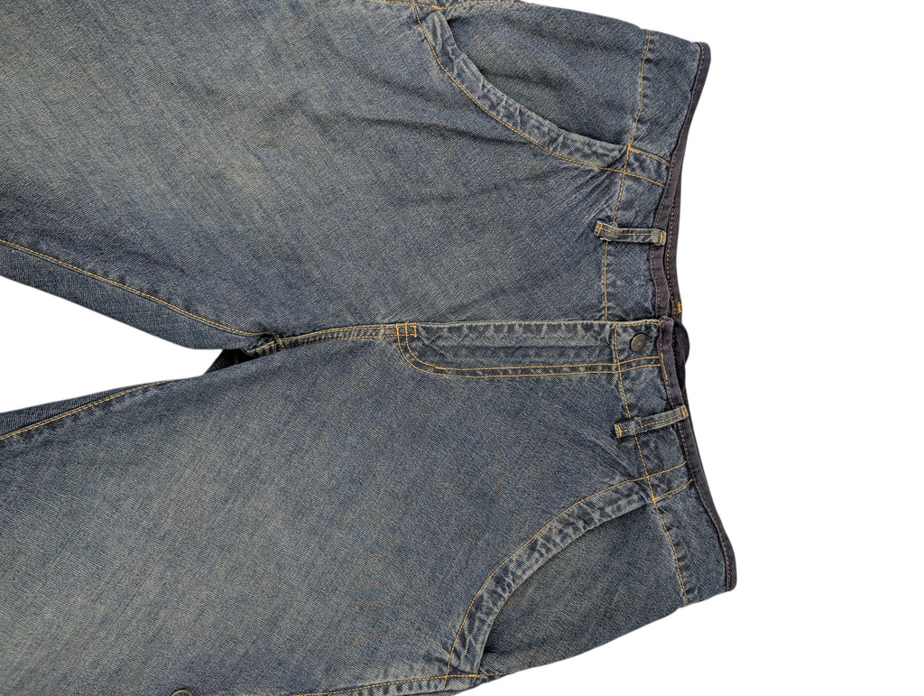 Quiksilver 90s 2000s Vintage Baggy Ciemne Jeansy spodnie jeansowe