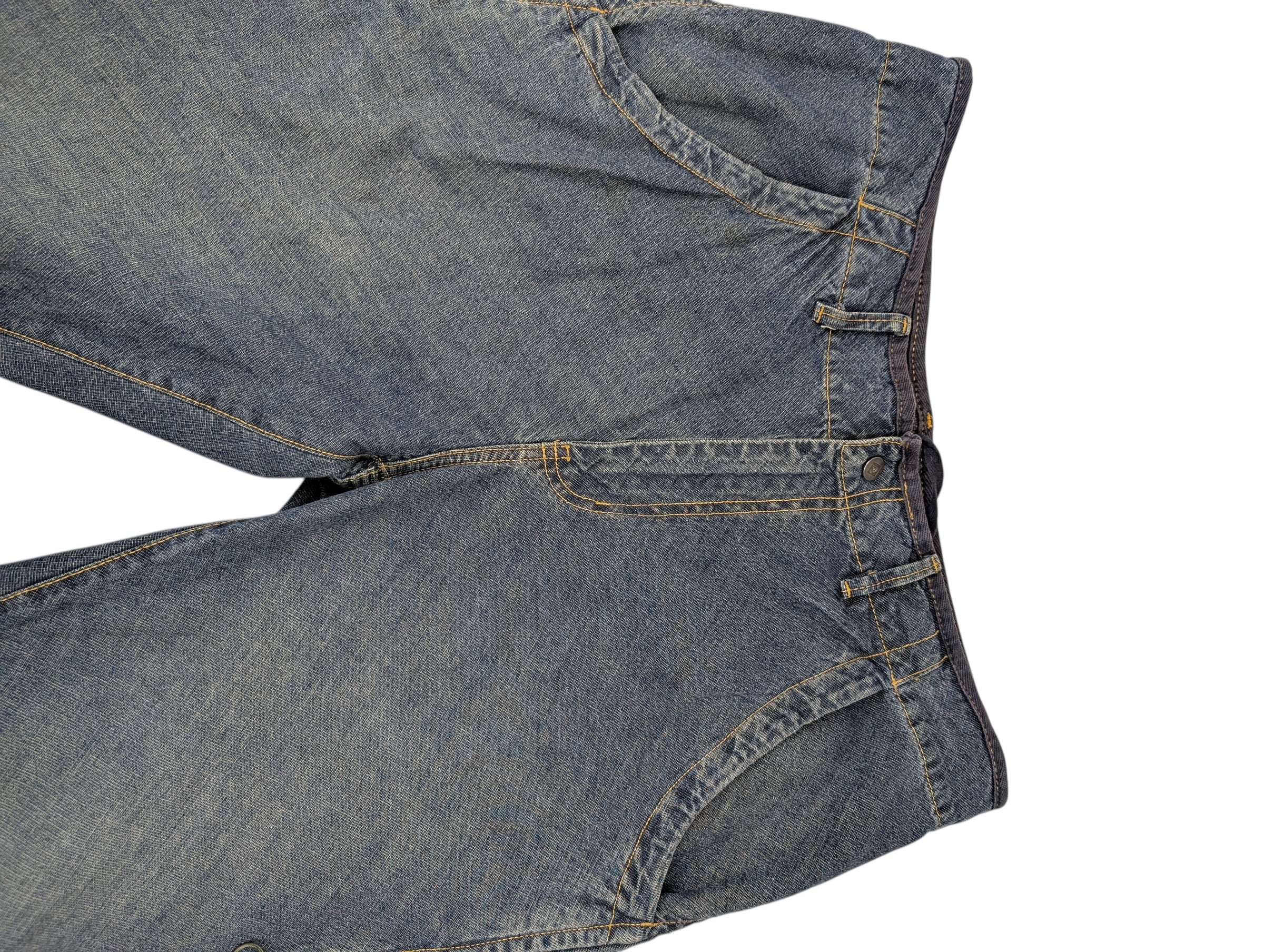 Quiksilver 90s 2000s Vintage Baggy Ciemne Jeansy spodnie jeansowe