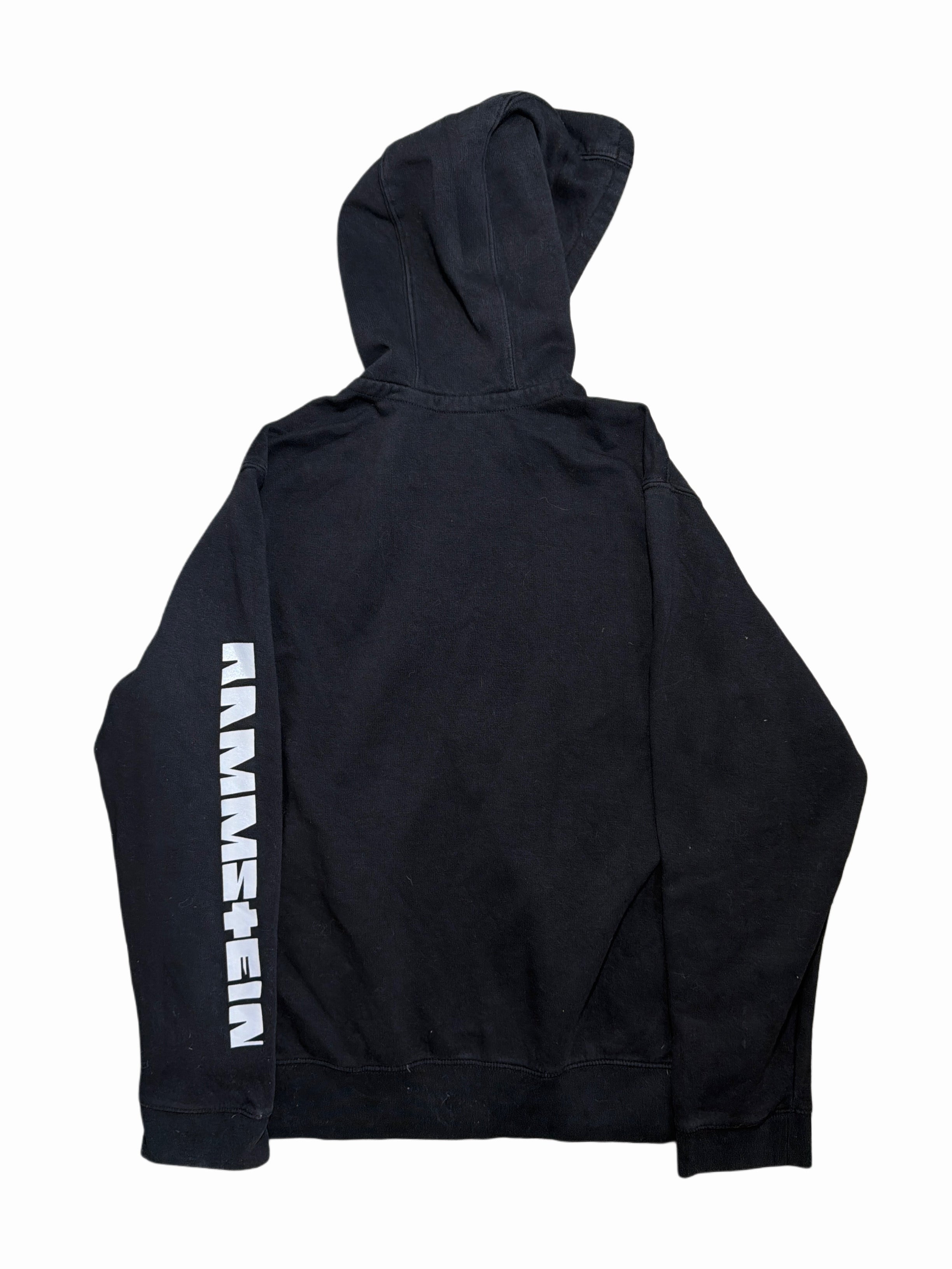 2000S Rammstein zip up hoodie bluza z kapturem rozpinana merch