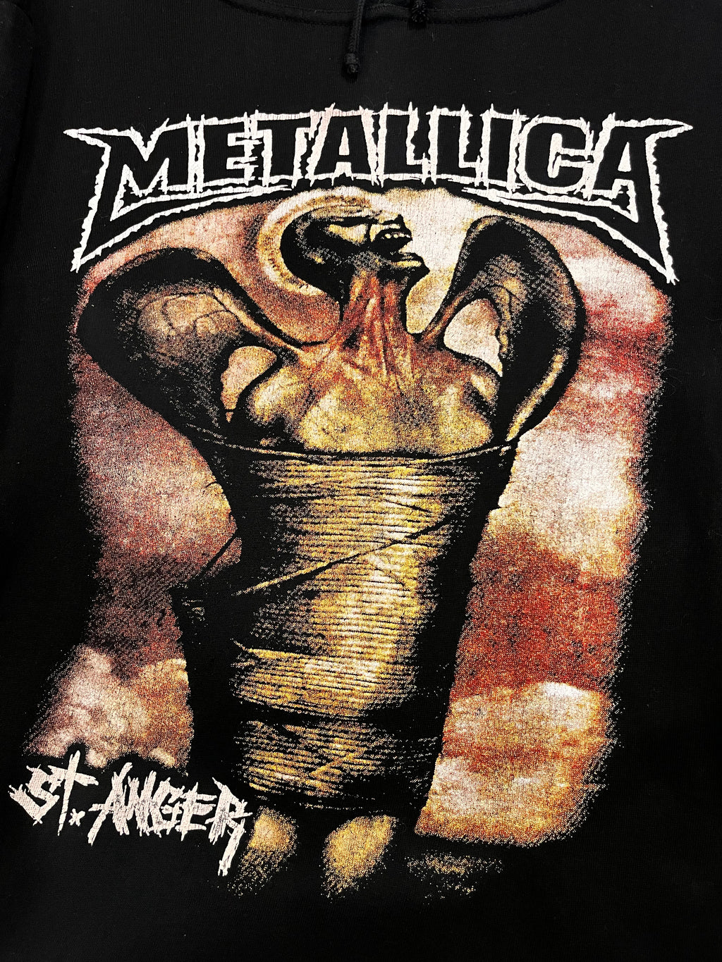 Early 2000s hoodie dwustronne Metallica St.Anger bluza koncertowa z kapturem