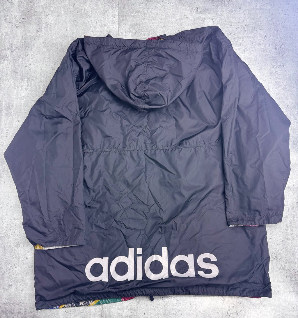 RARE Adidas 1994 World Cup Reversible Flag Graphic 90s Vintage Jacket Windbreaker Soccer