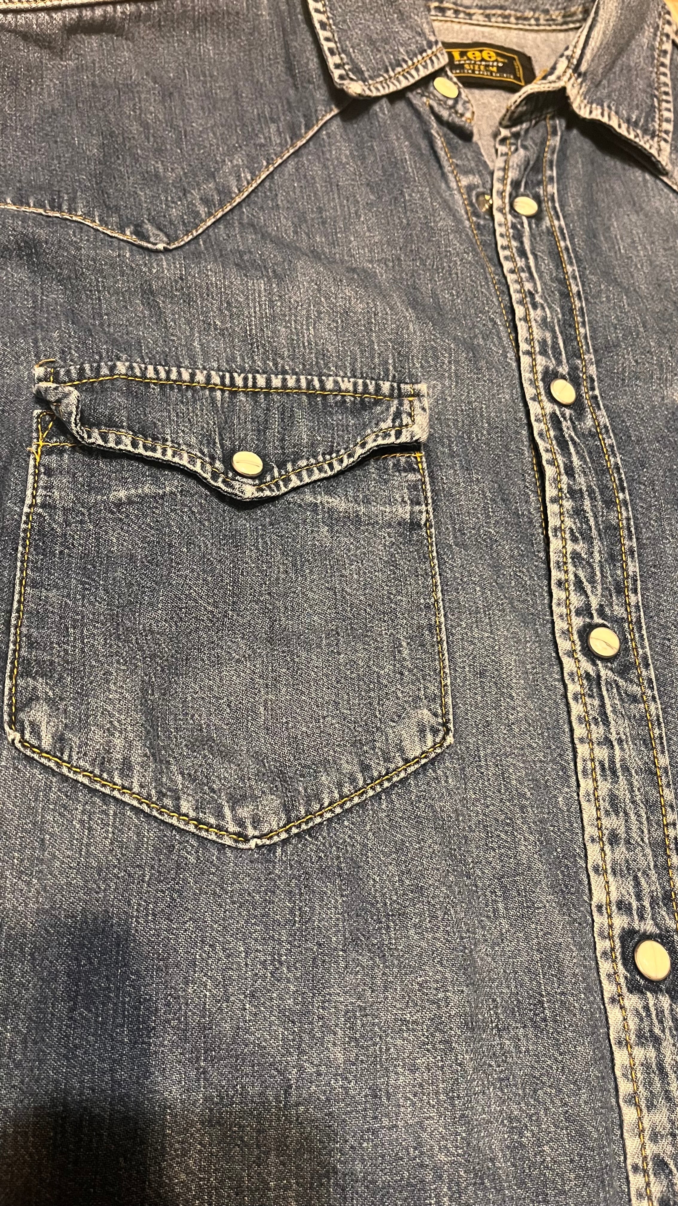 Early 1970s Lee shirt jeansowa koszula Union Made Sanforized True Vintage