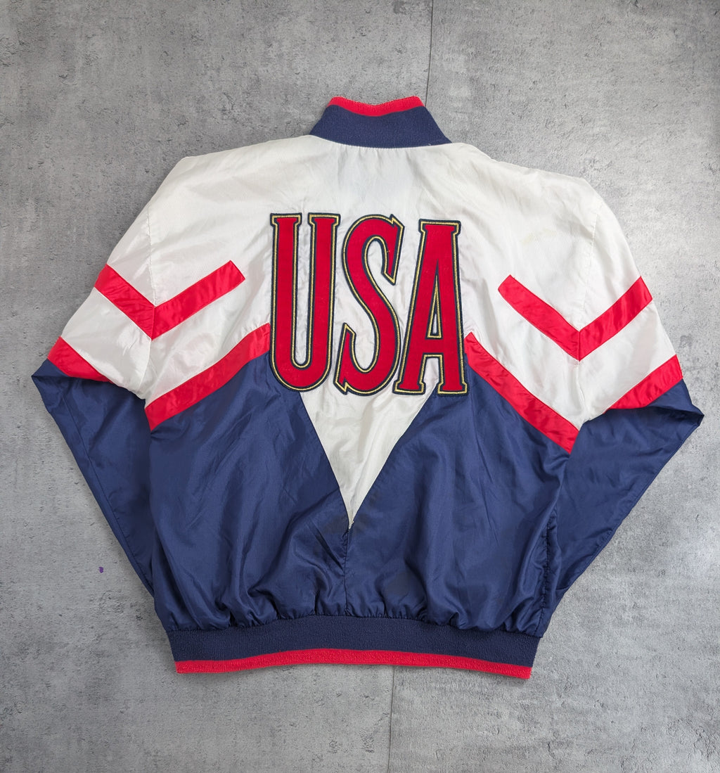 Nike 90s USA Team Track And Field Olympics Tracksuit Jacket Vintage Windbreaker
