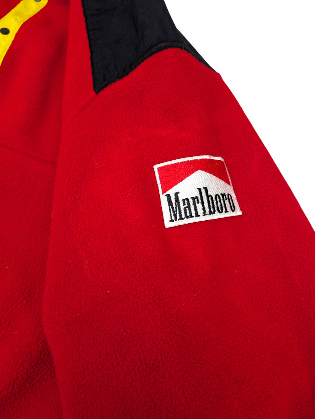 Marlboro Cigarettes Merch 90s Polar Klasyczny Vintage Pullover Na Guziki oldschool outdoors