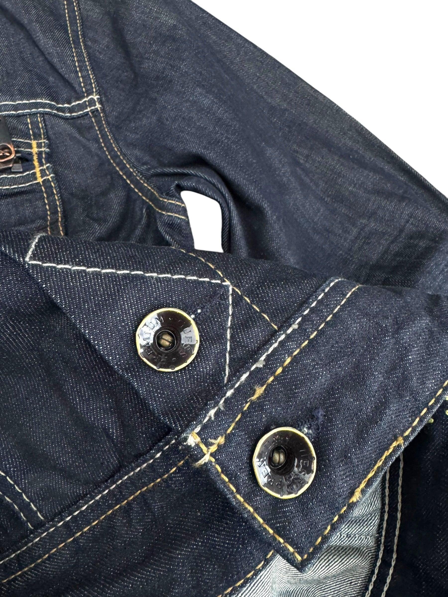 Rare 2008 Kurtka Jeansowa Trucker Jacket Denim Guess Premim