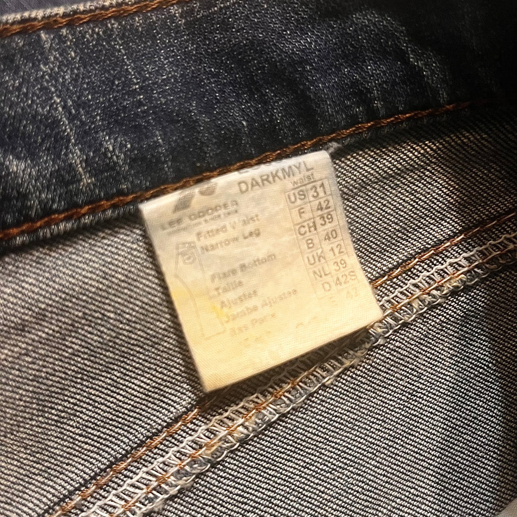 Lee Cooper Flare washed Jeans dzwony 90s style