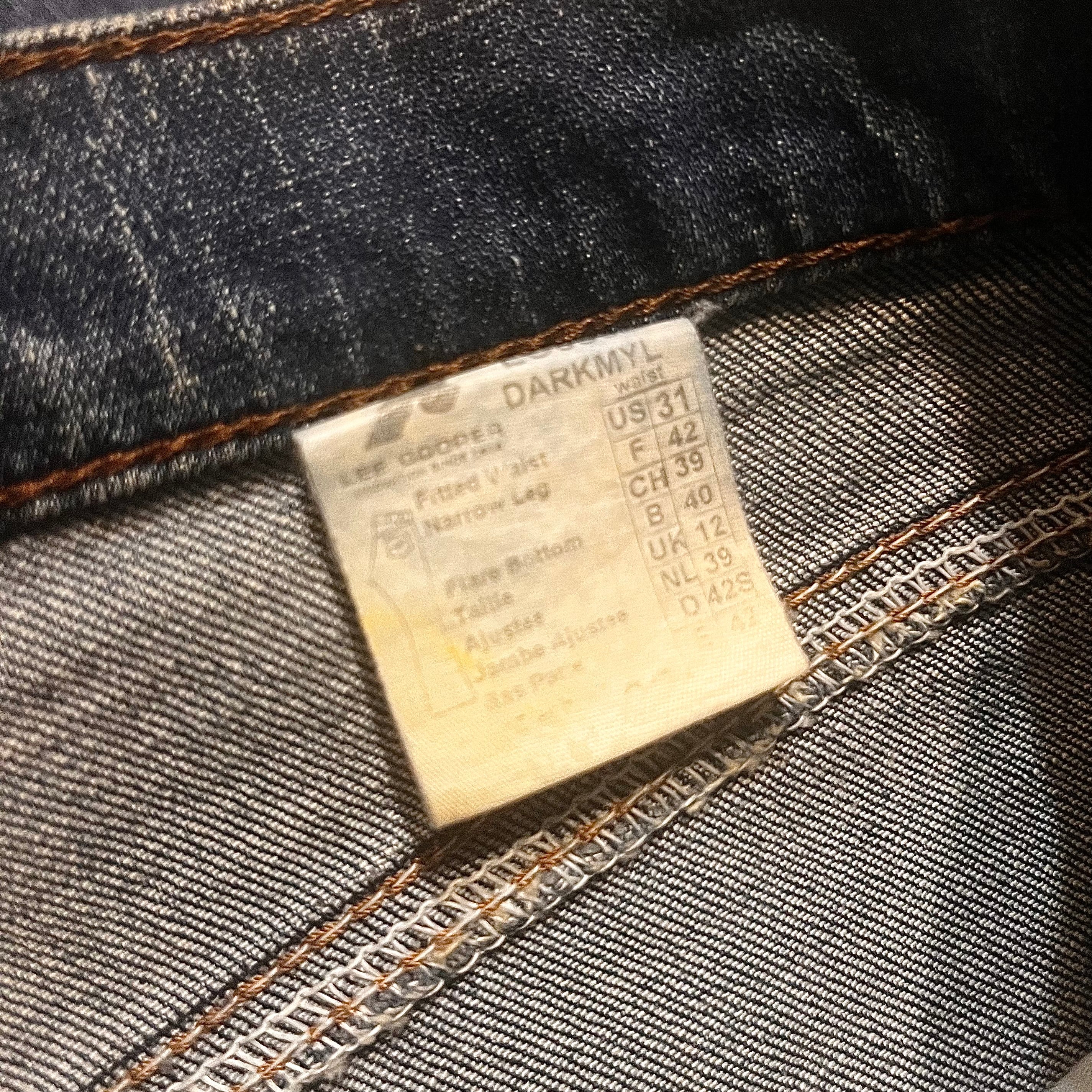 Lee Cooper Flare washed Jeans dzwony 90s style