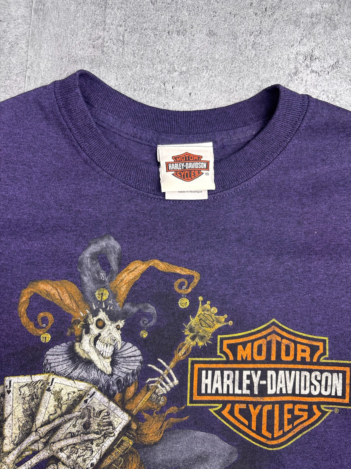 Joker 2000s Harley Davidson Graphic Tee Shirt