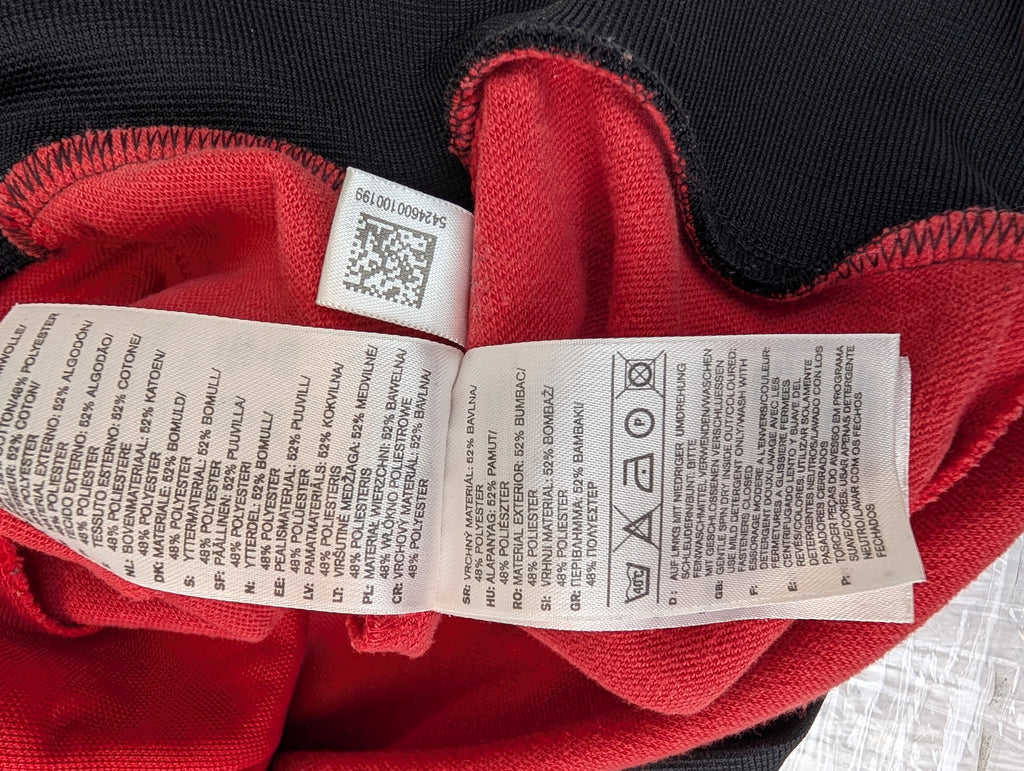Adidas Red Black Tracksuit Jacket bluza rozpinana dresowa y2k vintage klasyczna minimalistyczna
