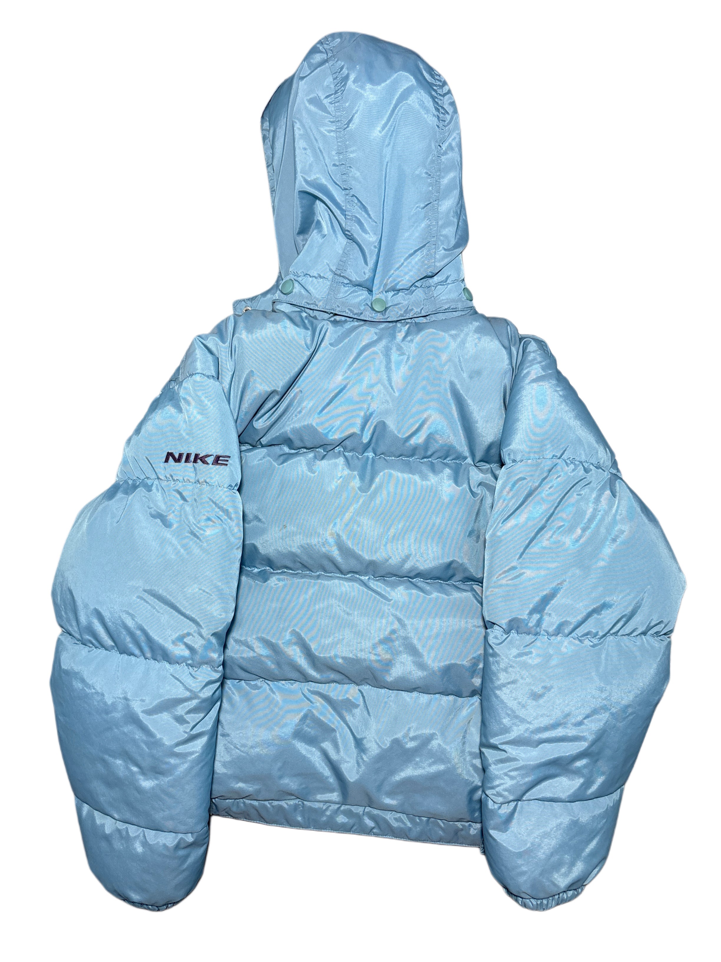 90s NIKE puffer jacket kurtka puchowa baby blue
