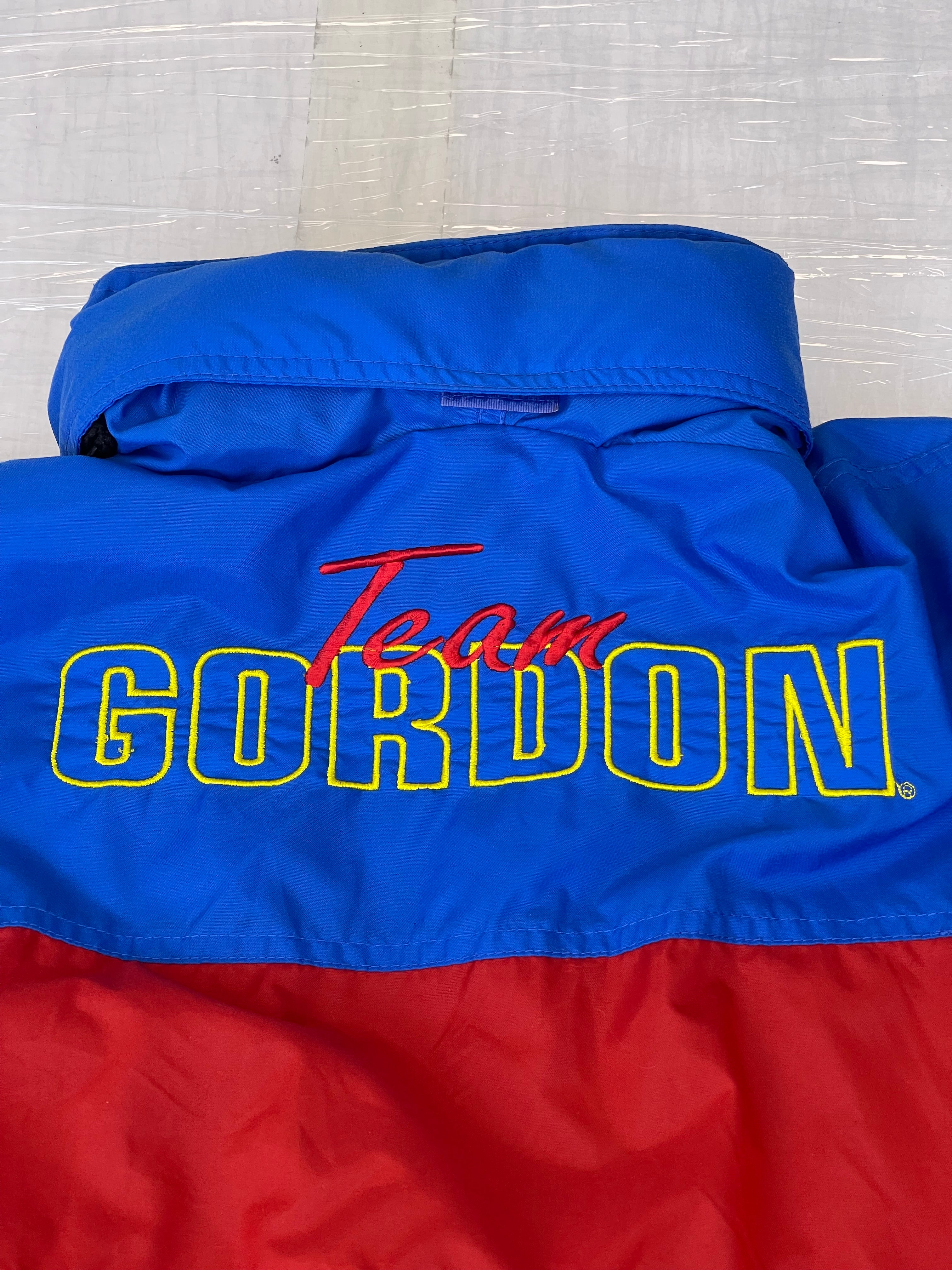 Jeff Gordon NASCAR kurtka wyścigowa amerykańska z kapturem wiatrówka polar vintage 90s