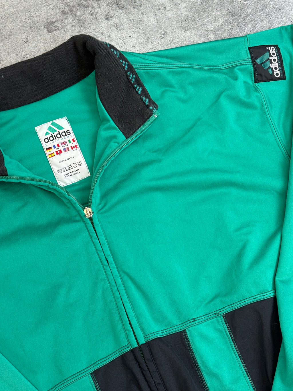 Adidas EQT Equipment Made in France Vintage 90s Tracksuit Jacket Rare Oldschool