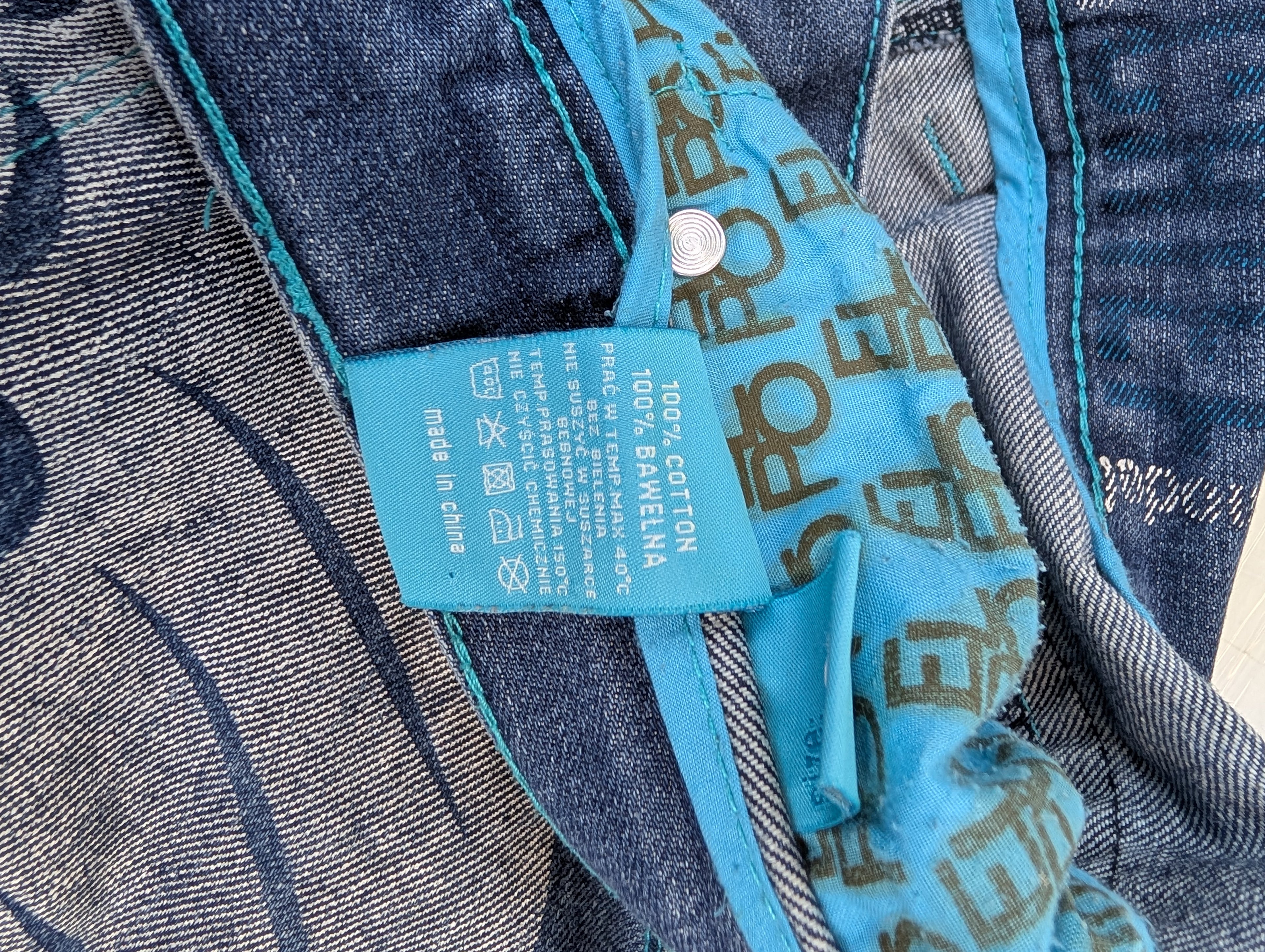 ElPolako El Polako Y2K proste baggy męskie spodnie jeansowe jeansy hiphop skater rap