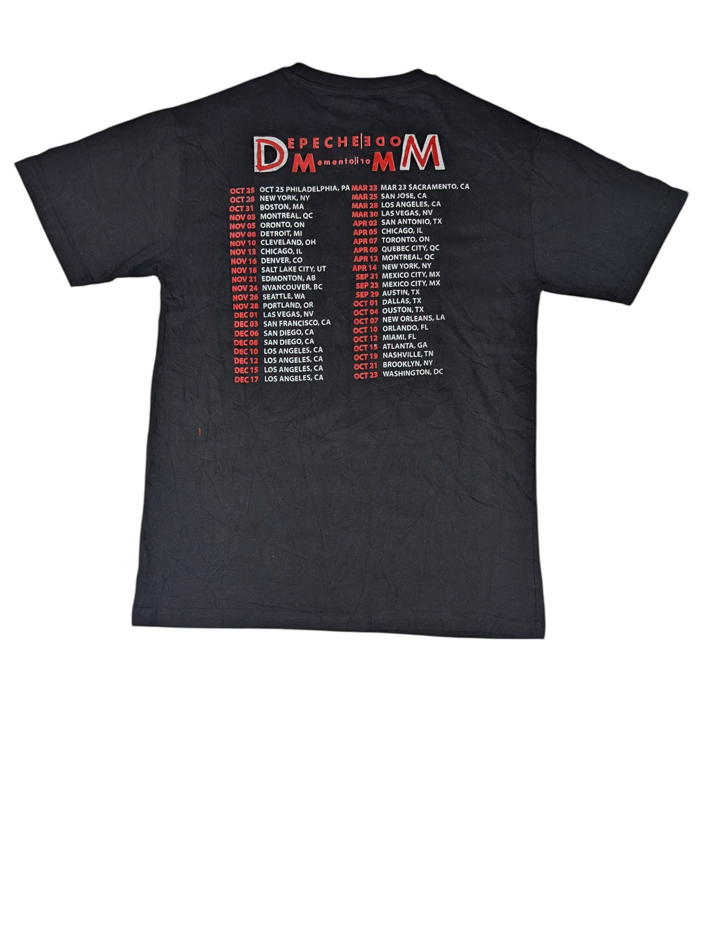 Depeche Mode Memento Mori Tour 2023 Koszulka Merch Koncertowa z koncertu