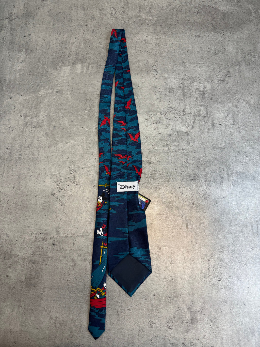 Vintage 90s Myszka Miki Mickey Mouse Krawat Tie Elegant Cartoon Fairy true vintage