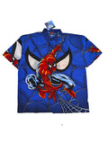 2002 Spiderman Nowa z Metkami Oversized marvel vintage y2k 2000s AOP koszula z krótkim rękawkiem Movie Promo
