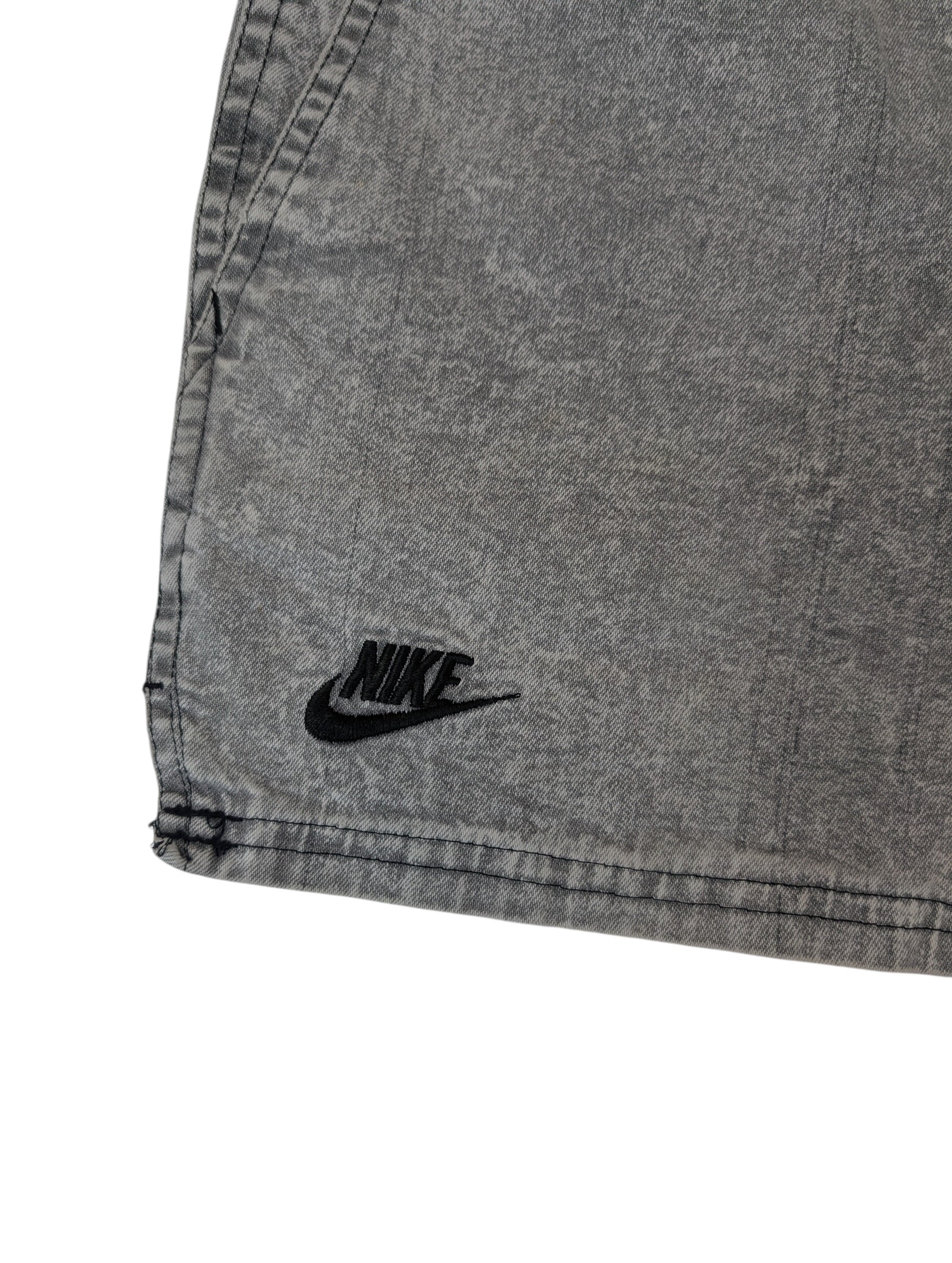 Nike 90s Challenge Court Vintage RARE Denim US Open Andre Agassi Tenis Shorts Spodenki Sportowe