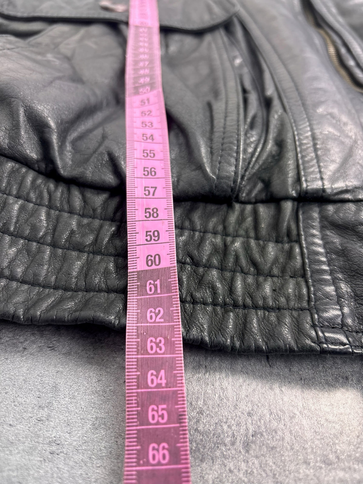 90s Leather Bomber Jacket Flight Skórzana Kurtka Naturalna Rozpinana