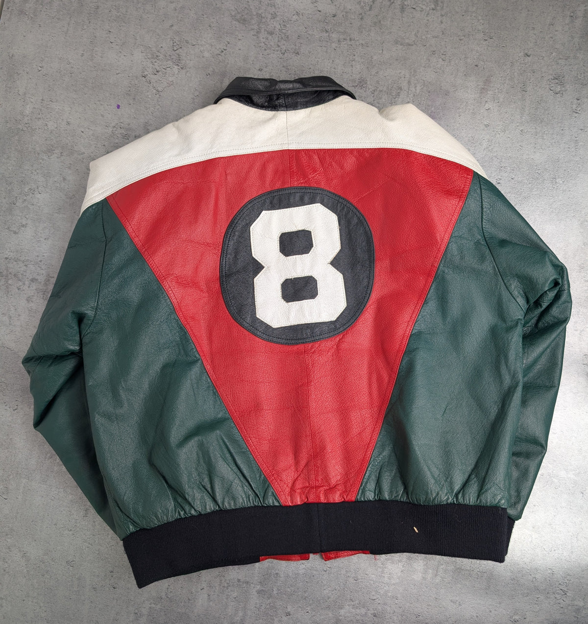 Cosa Nova Toronto Canada Vintage 8-Ball Leather Bomber Jacket RARE