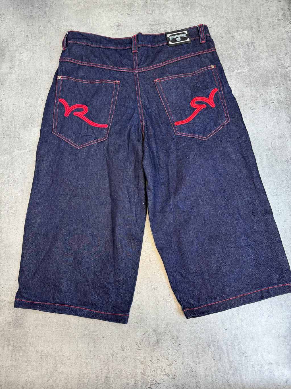 Rocawear vintage y2k baggy jorts szerokie spodenki jeansowe denim