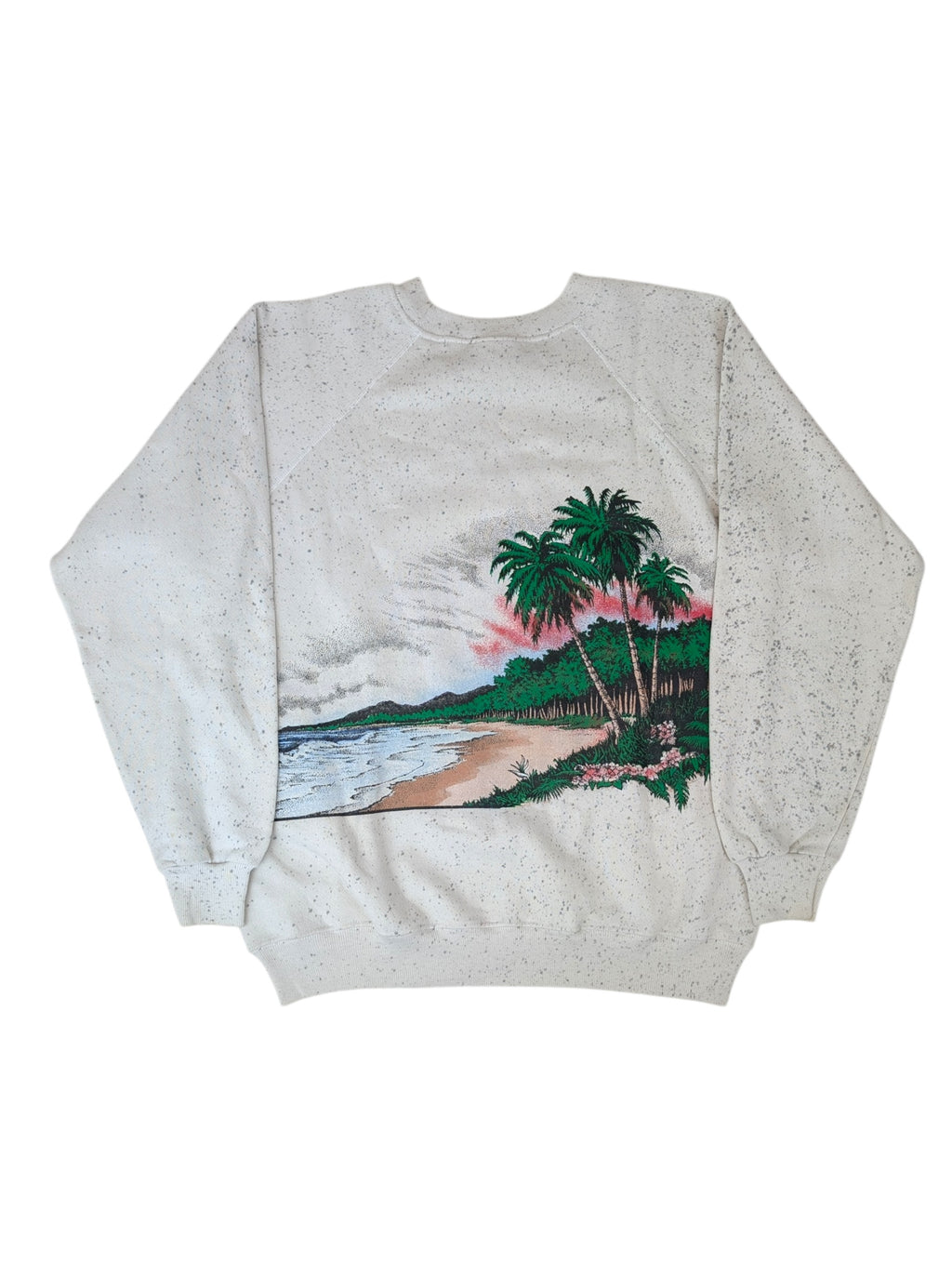 1987 Florida All Over Print AOP Vintage Graphic Pullover Sweatshirt American Souvenir
