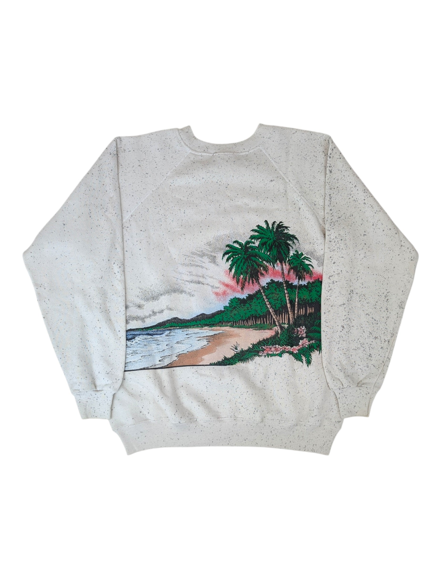 1987 Florida All Over Print AOP Vintage Graphic Pullover Sweatshirt American Souvenir