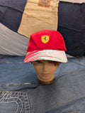 Puma Vintage Ferrari Czerwona Red Czapka z daszkiem dad hat cap racing 2000s