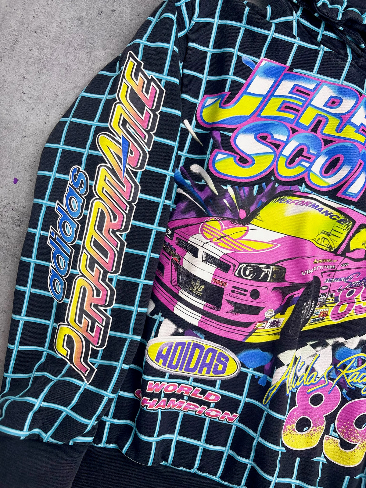 Adidas x Jeremy Scott AOP Racing Hoodie World Champion