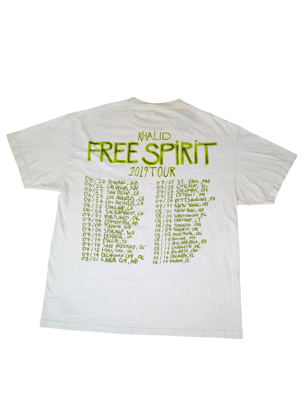 Khalid Music HipHop Rap Koncertowa Koszulka graphic tee merch official amerykańska tour