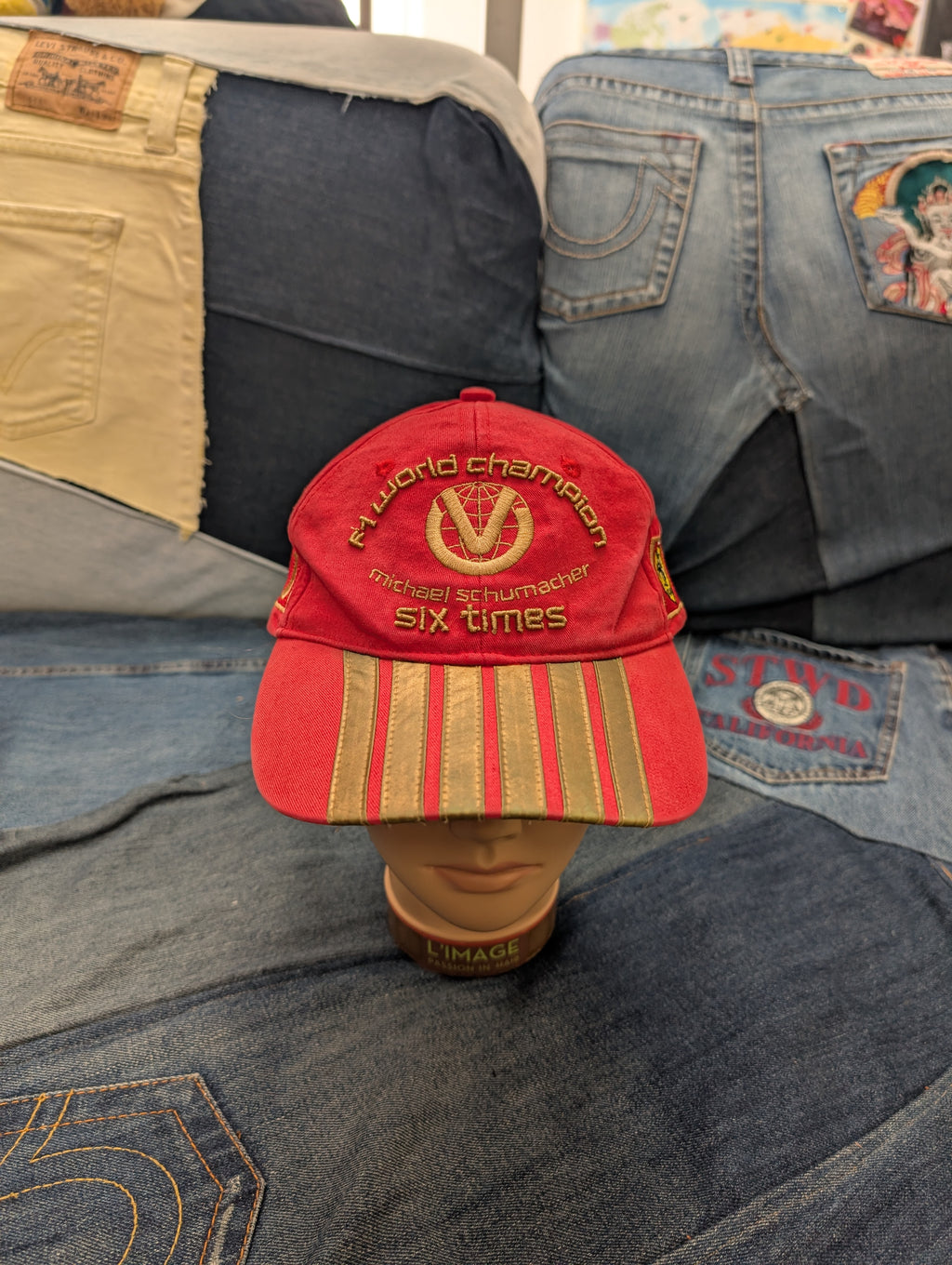 6x Champ Ferrari F1 World Champion Michael Schumacher Racing Cap Czapka z daszkiem racing vintage