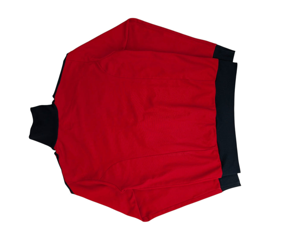Adidas Red Black Tracksuit Jacket bluza rozpinana dresowa y2k vintage klasyczna minimalistyczna