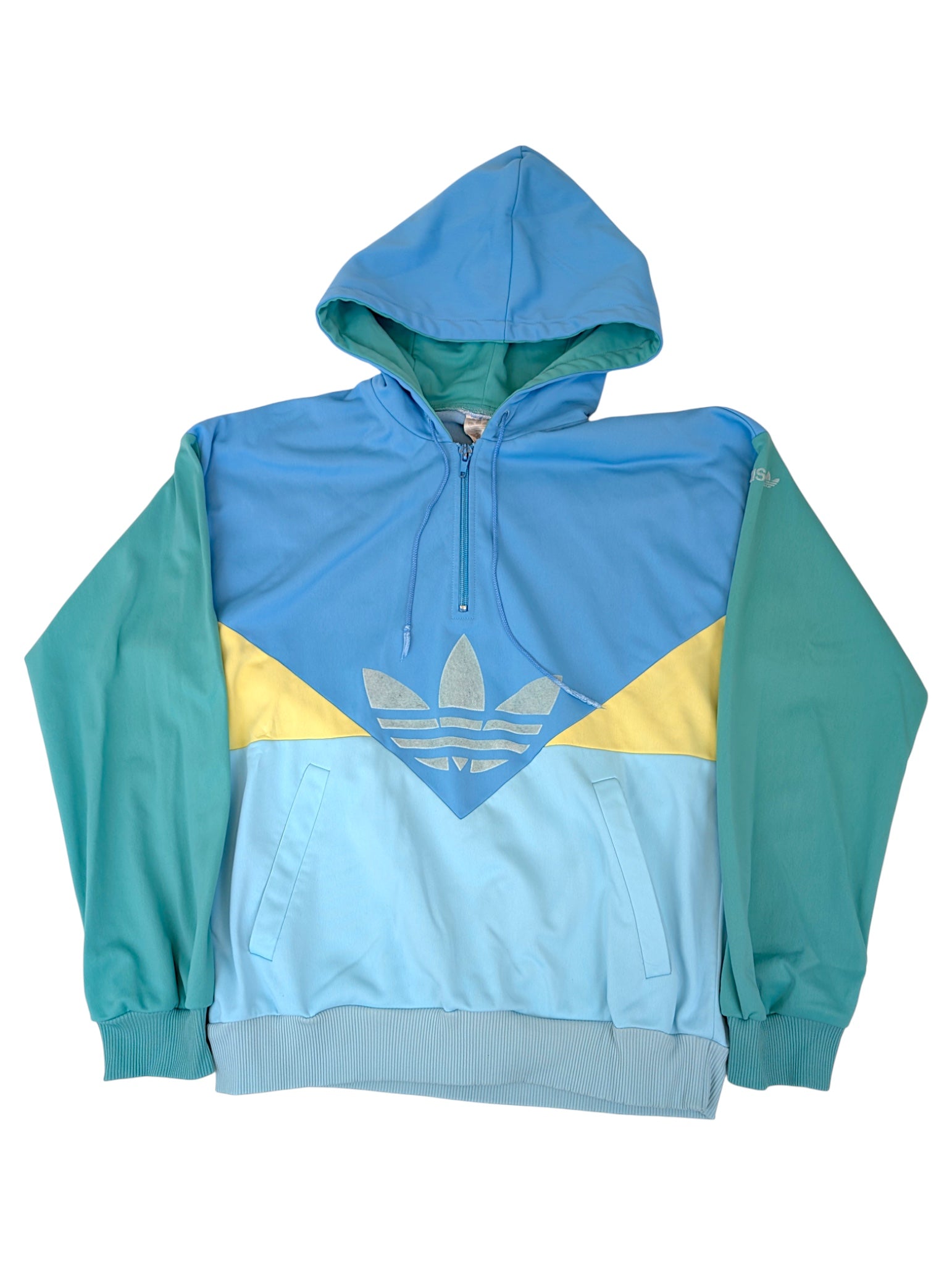 80s Adidas Originals Trefoil Colorado Tracksuit Bluza z kapturem hoodie oldschool
