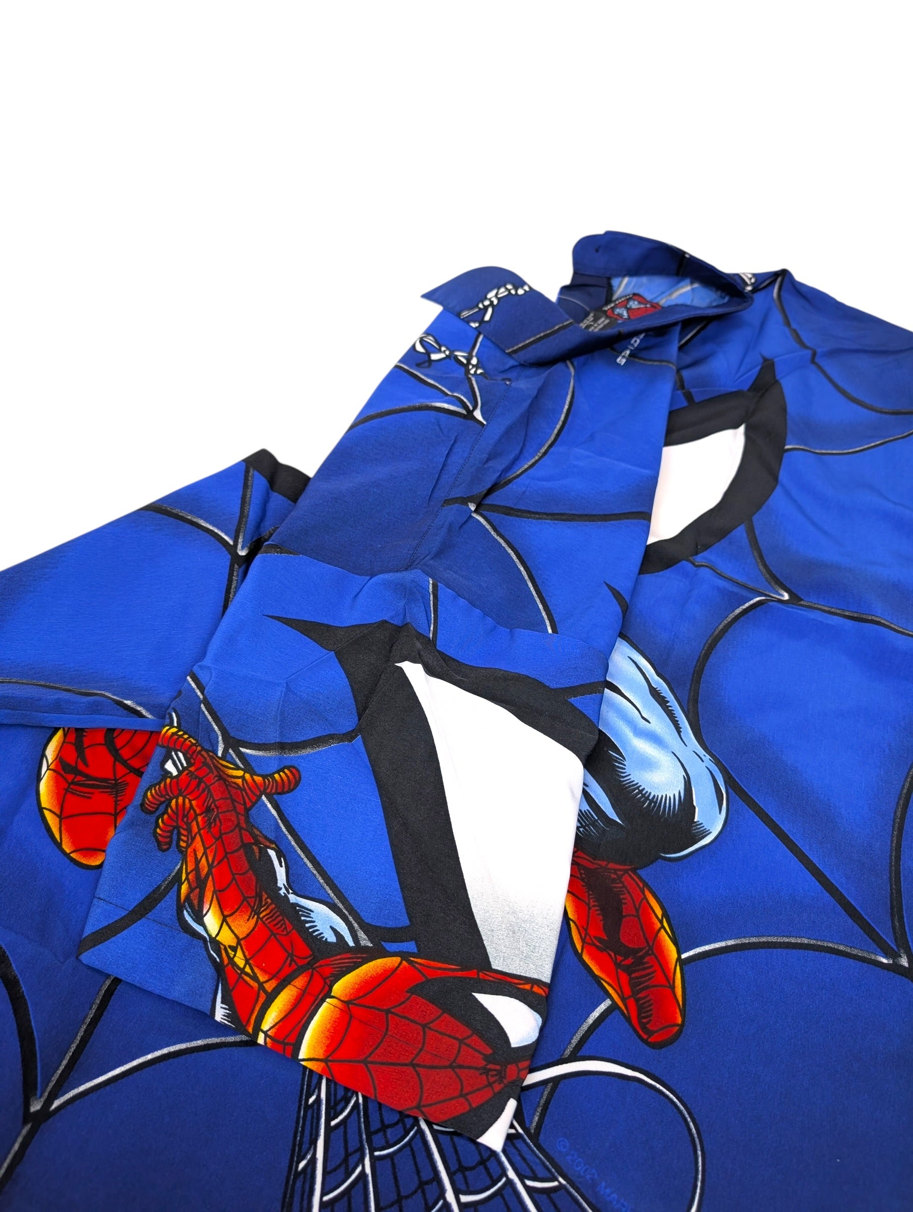 2002 Spiderman Nowa z Metkami Oversized marvel vintage y2k 2000s AOP koszula z krótkim rękawkiem Movie Promo