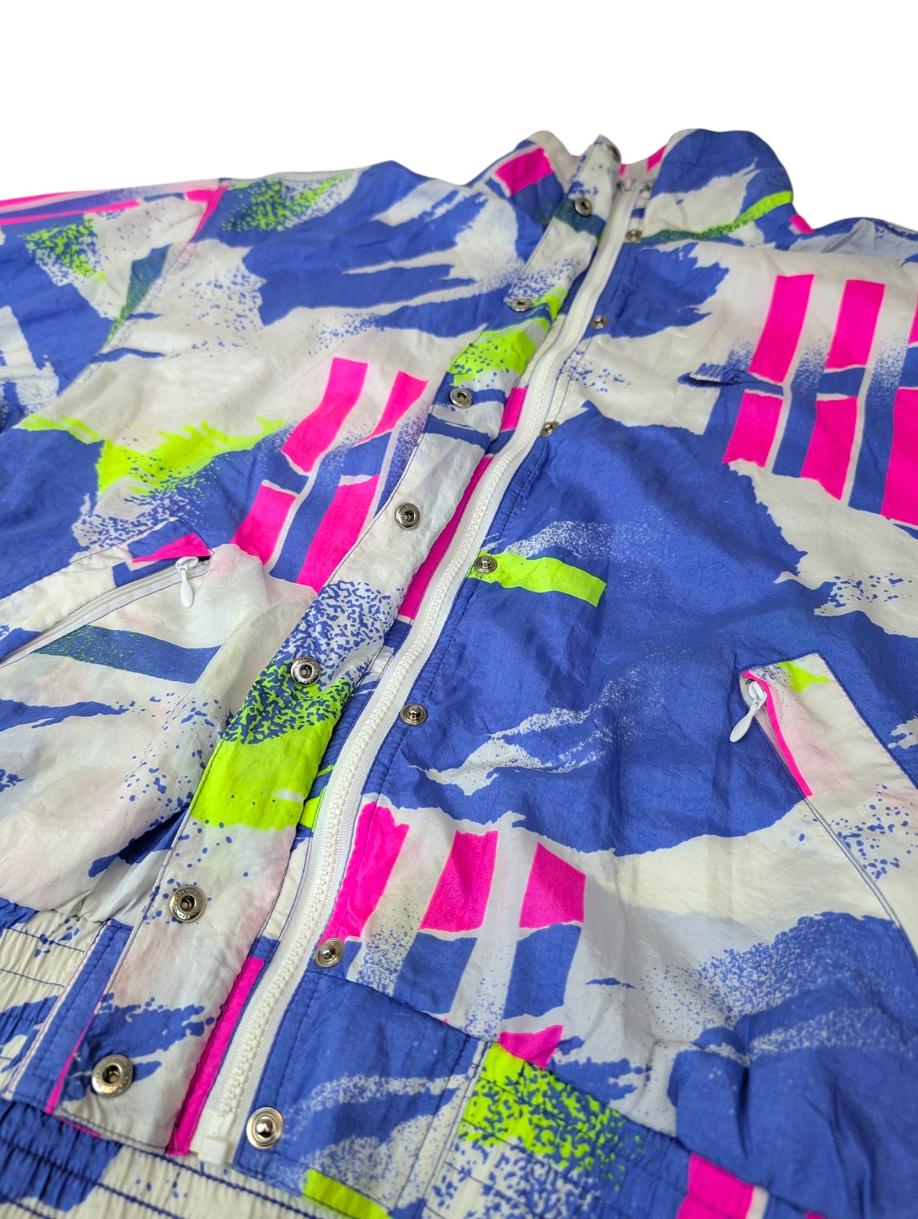 Nike 90s Court Challenge Vintage Andre Agassi US Open Windbreaker Tracksuit Jacket Kurtka Wiatrówka