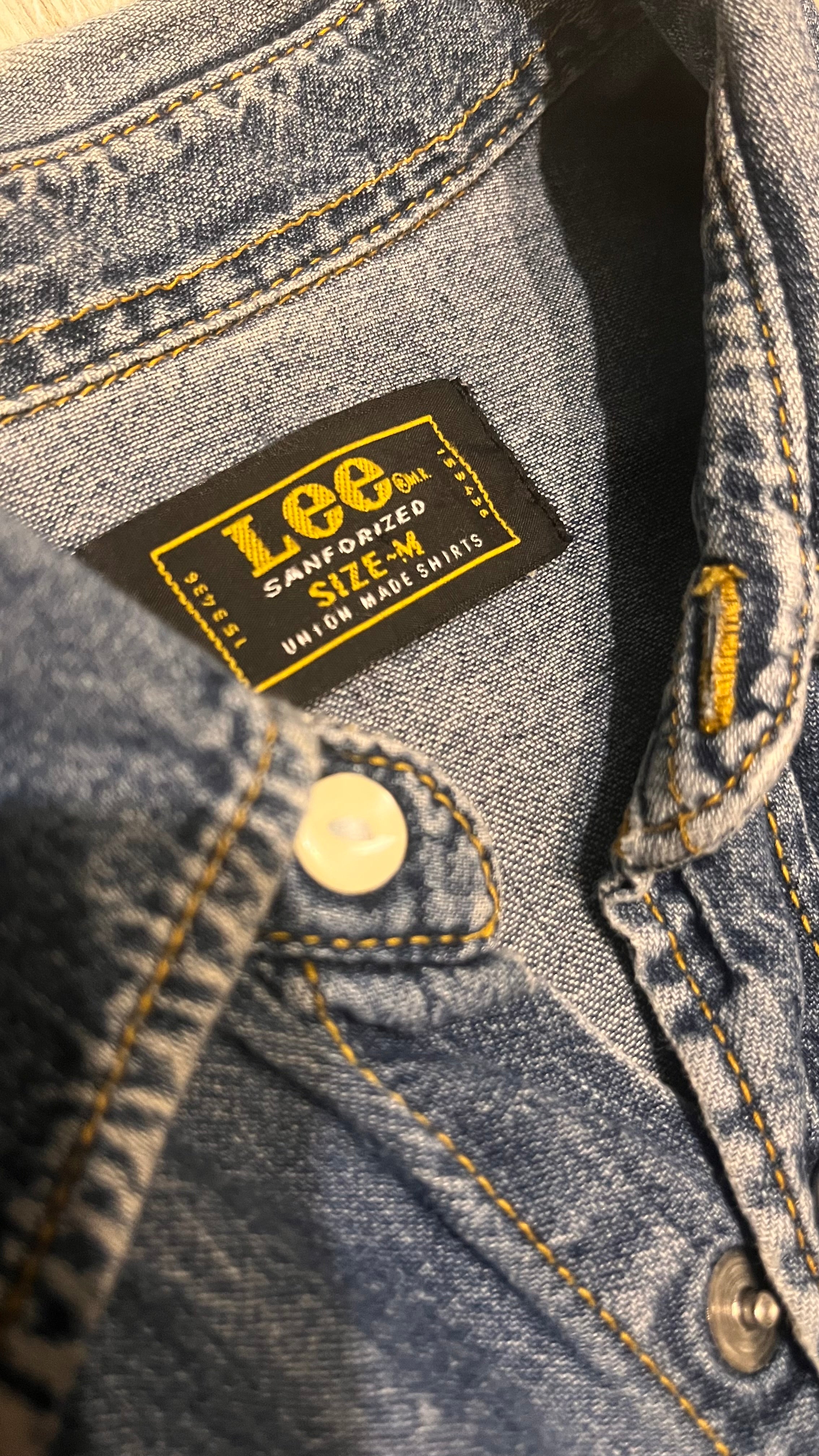 Early 1970s Lee shirt jeansowa koszula Union Made Sanforized True Vintage