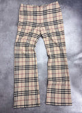 RARE Burberry 100% Wool Flared Pants Premium Designer HighEnd Checkered Spodnie Eleganckie Wełniane