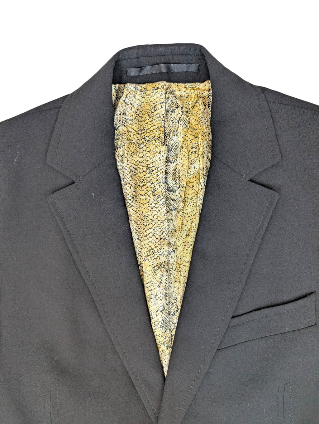 Just Cavalli Roberto Marynarka Wełniana wełniana podszewka snake lining żakiet