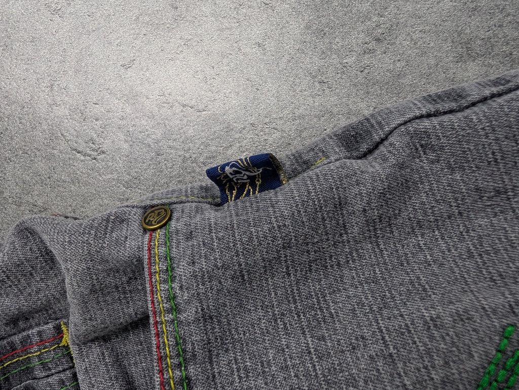 Raw Blue Vintage Baggy Reggea Spodnie Jeansowe Jeans