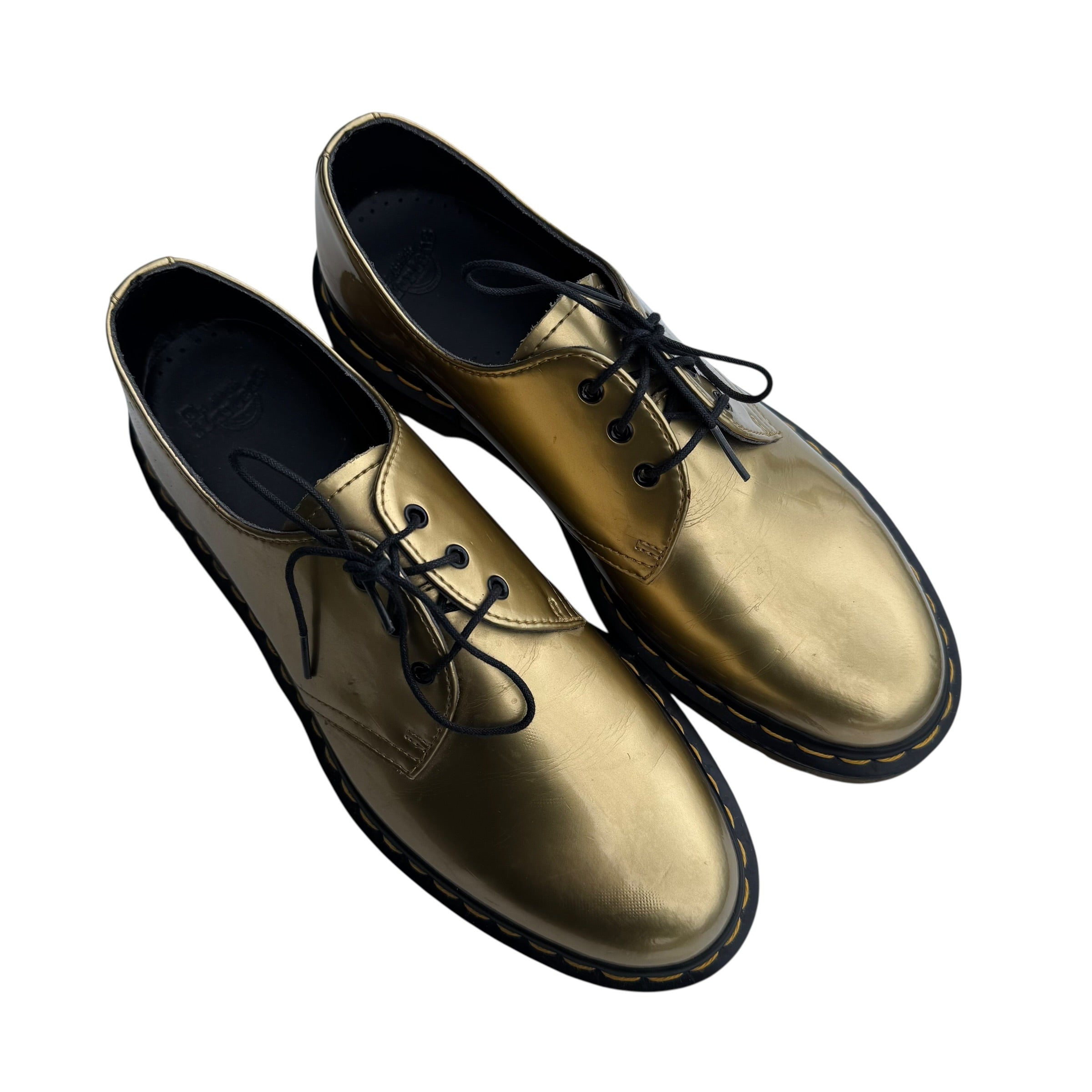 1461 GOLD spectra patent Oxford doc martens dr buty loafersy martensy 42