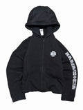 2000S Rammstein zip up hoodie bluza z kapturem rozpinana merch