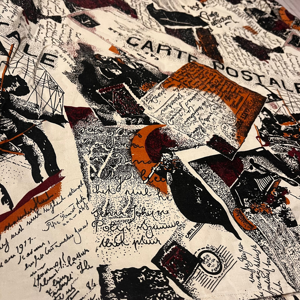 Vintage shirt magazine letter print 1990s retro style