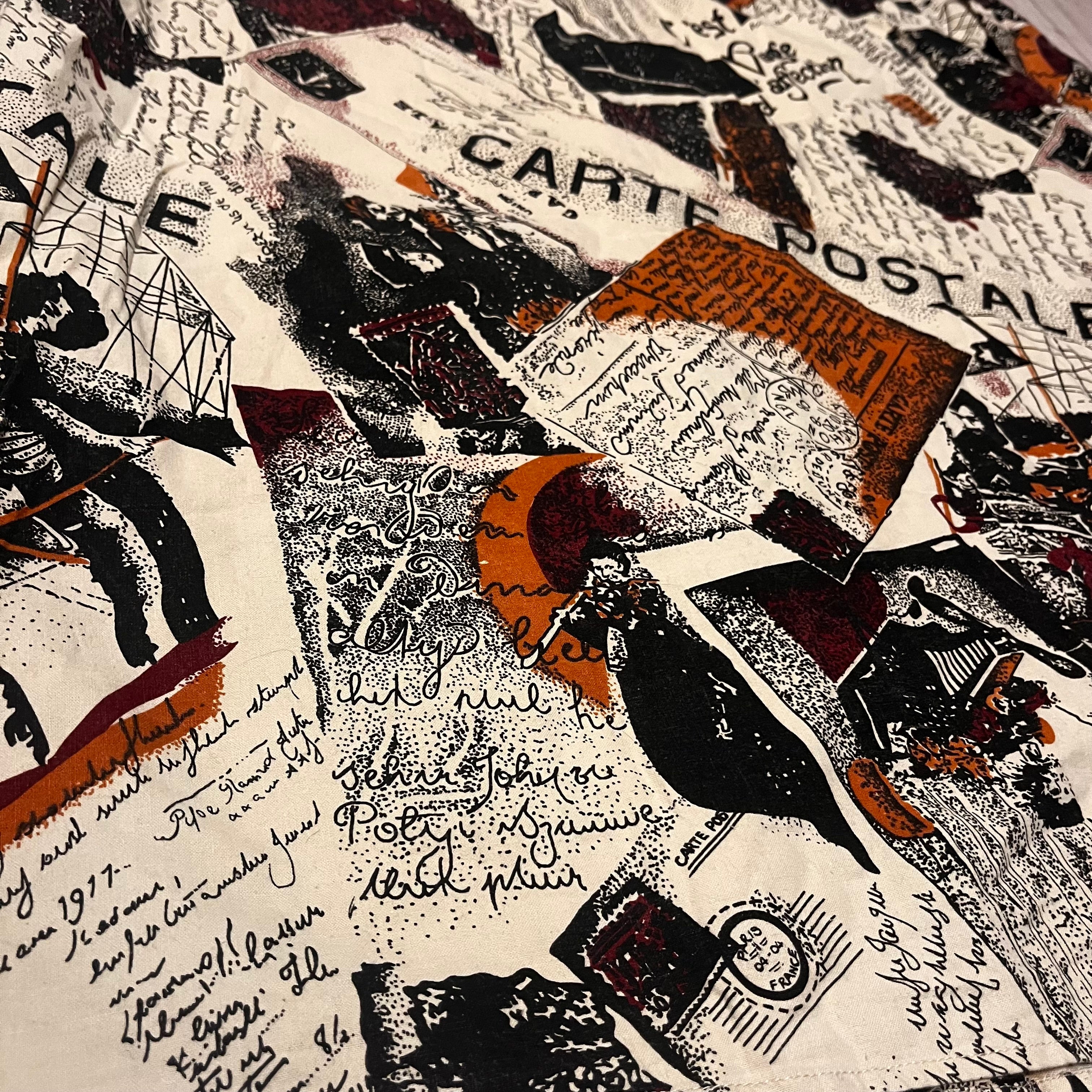 Vintage shirt magazine letter print 1990s retro style